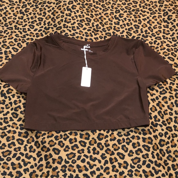 aerie Other - Aerie Smoothez Chocolate Brown Crop Top  * Size M *